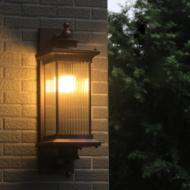 Applique murale industrielle et rustique extérieure étanche