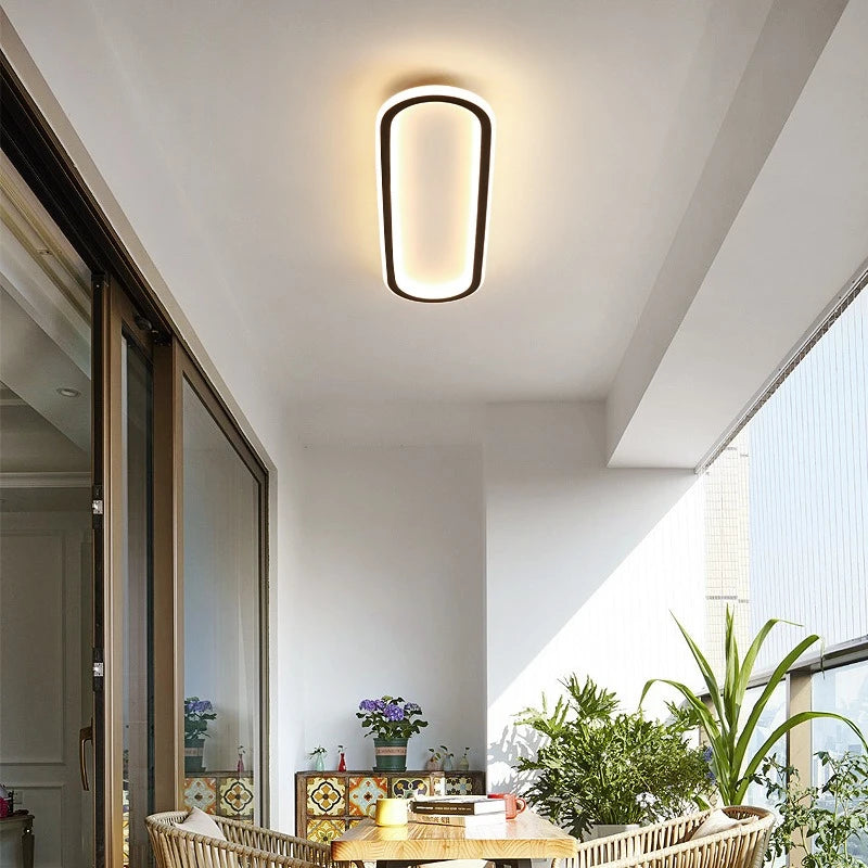 plafonniers annulaires nordiques leds modernes pour restaurant de cuisine