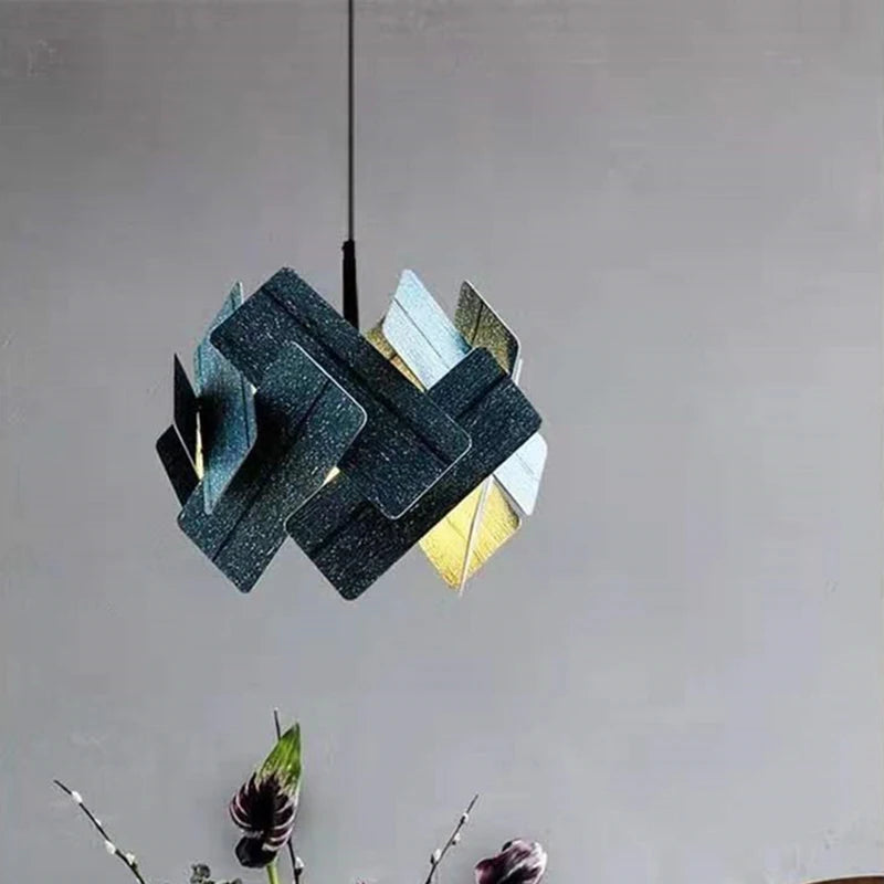 lampes suspendues créatives en bois avec cordon réglable