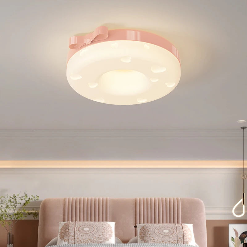 plafonnier forme de fromage pour pépinière de bébé fille