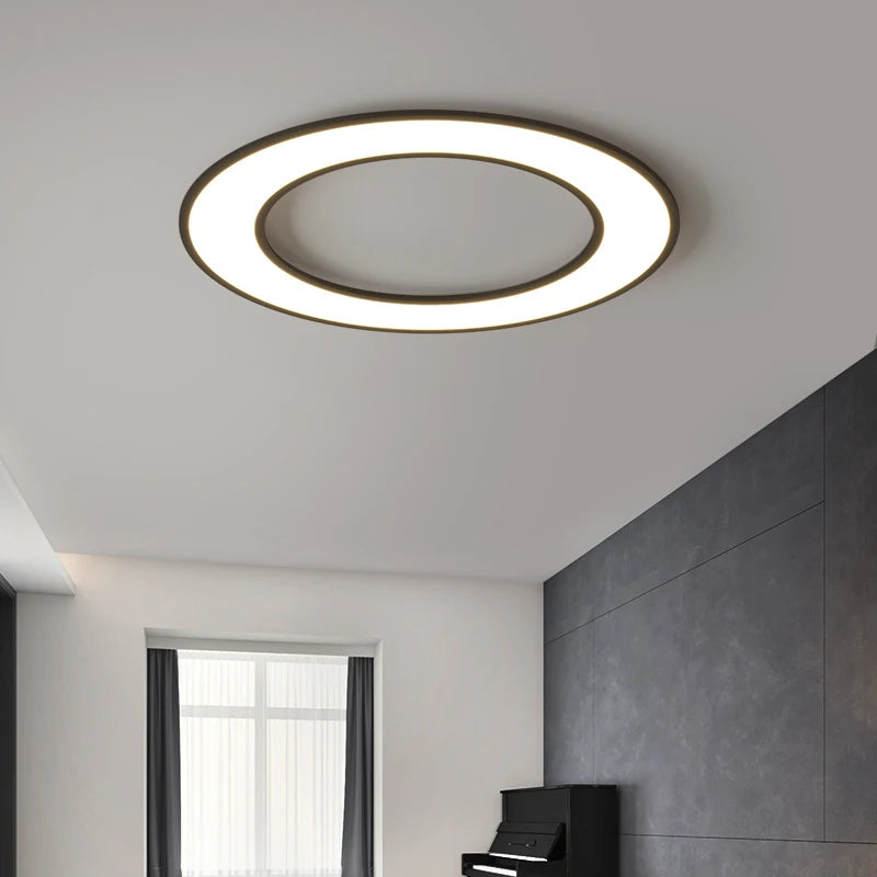plafonnier ultra-mince moderne à leds pour éclairage intérieur décoratif