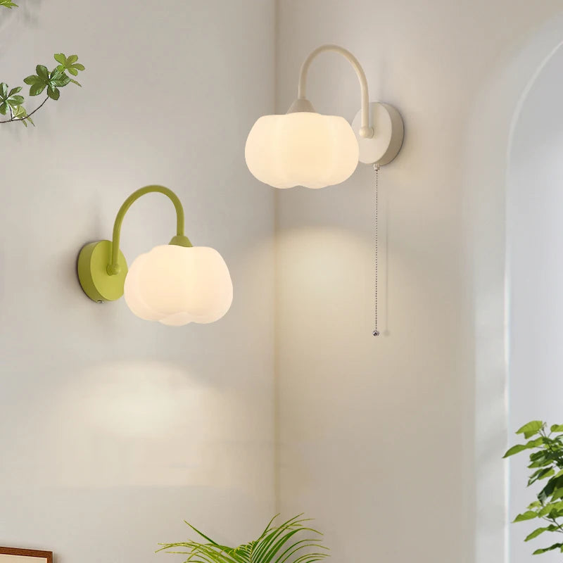 applique murale led modernes avec interrupteur à chaîne