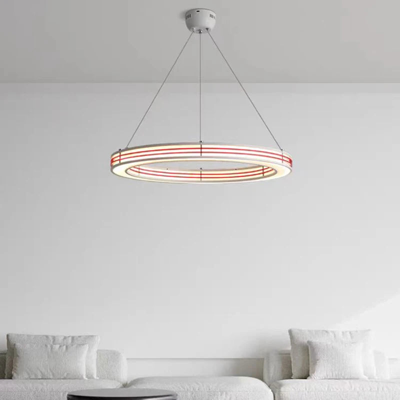 lustre art déco style avec anneau et fil réglable