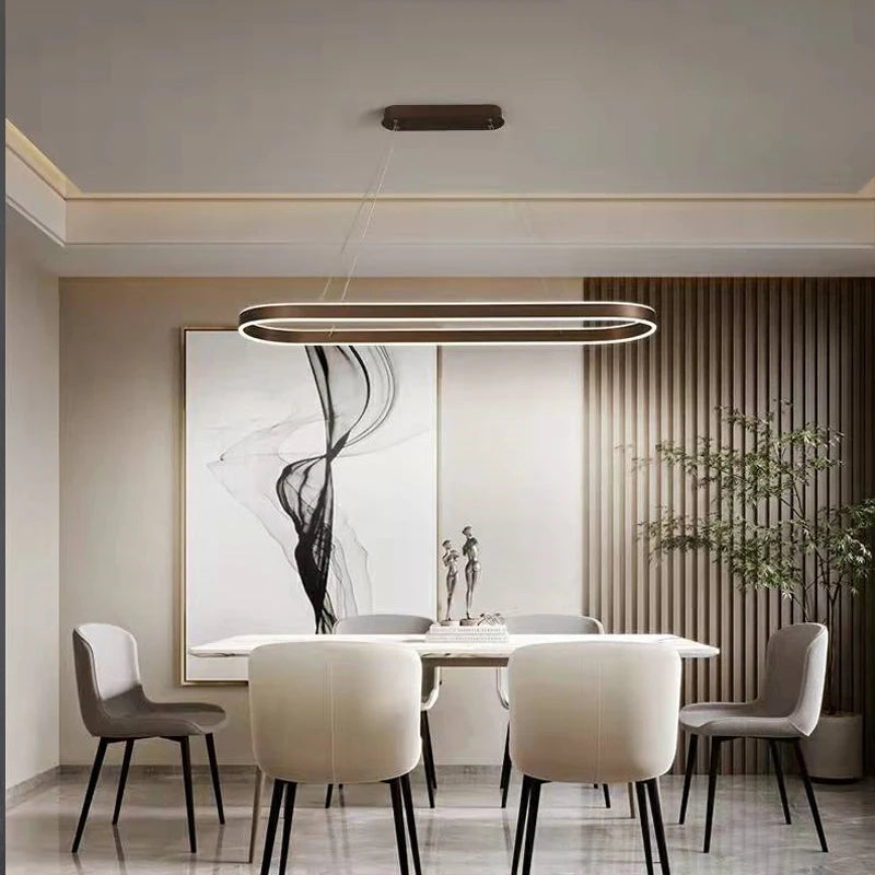 lustre led minimaliste moderne avec télécommande pour intérieur élégant