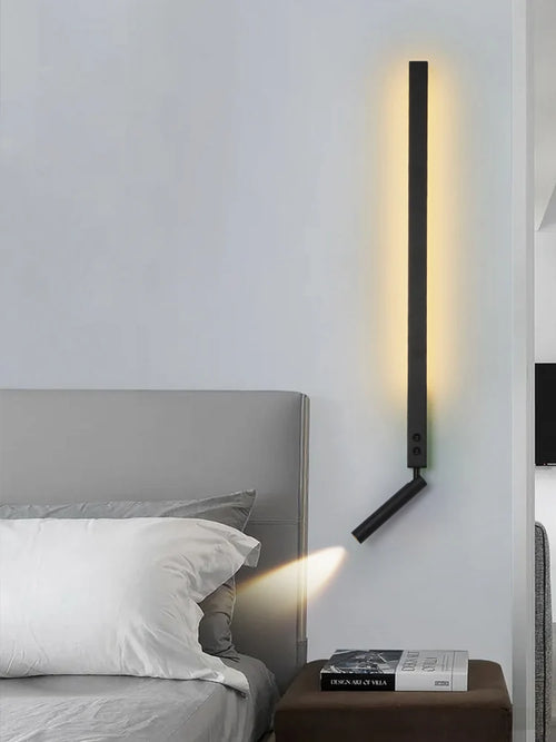 applique murale minimaliste nordique avec interrupteur angle réglable