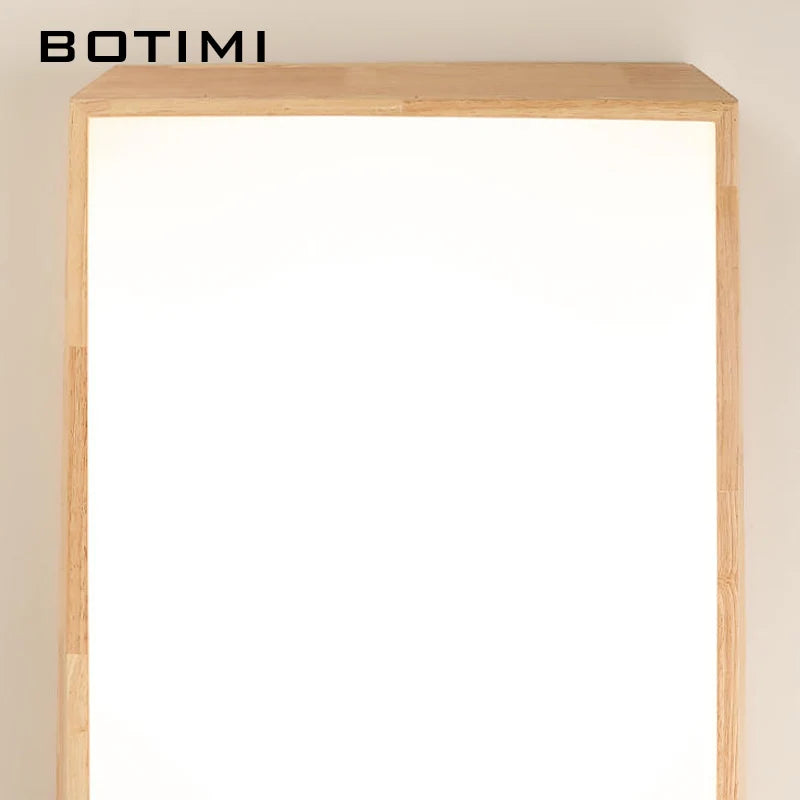 botimi bois massif led plafonnier moderne nordique monté éclairage