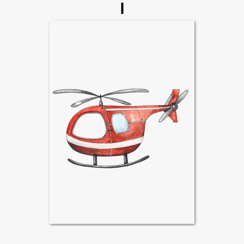peinture-murale-camion-de-pompiers-ambulance-et-avion-pour-enfants-4.png