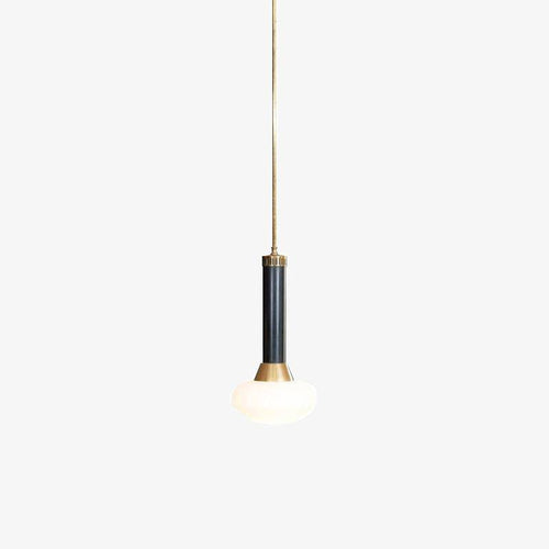 Suspension design à LED en métal dorée et verre Loft