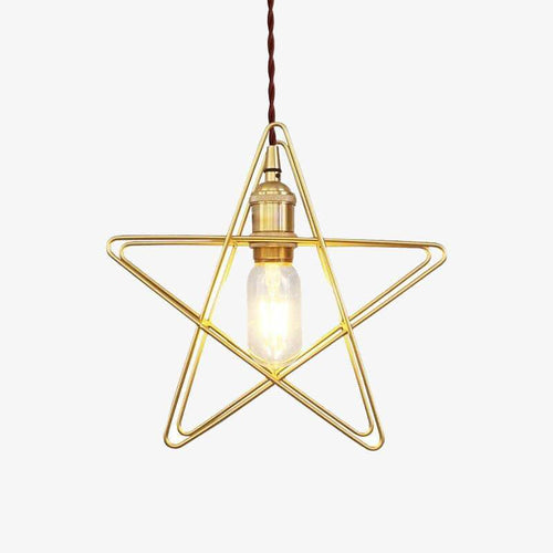 Suspension design LED style étoile en métal Loft