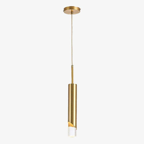 Suspension design à LED en métal style cylindre Loft