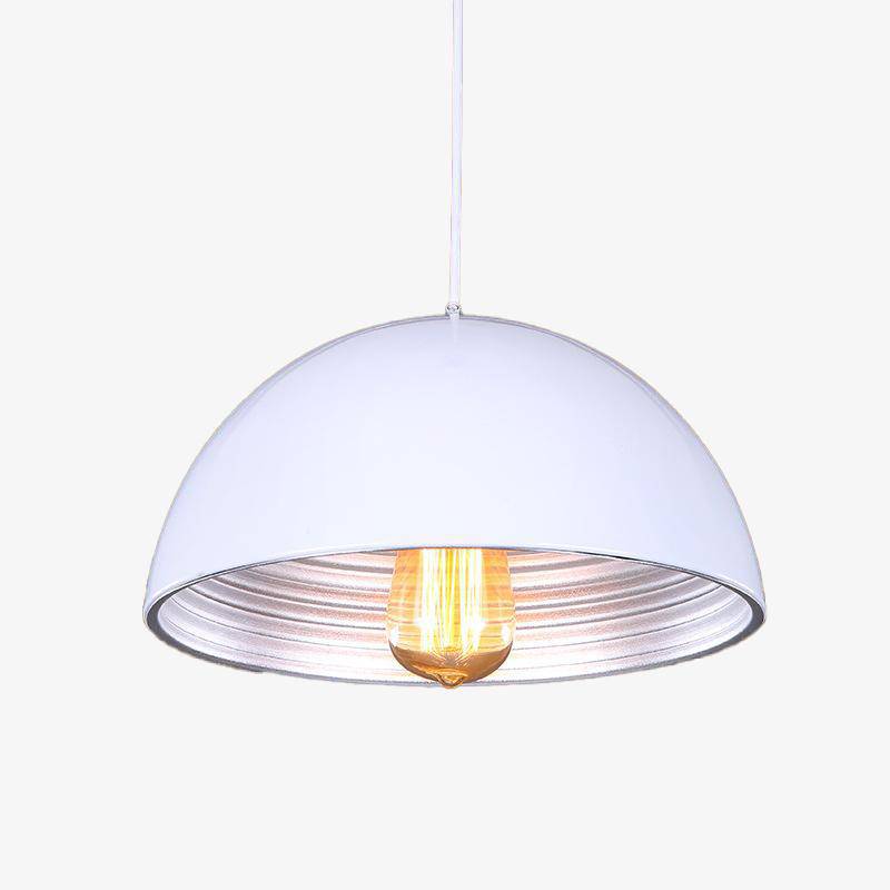 Suspension classic chic demi boule (noir ou blanc)