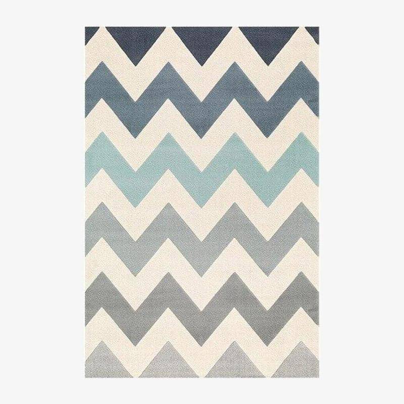 Tapis rectangle aux motifs géométriques modernes style Keecy
