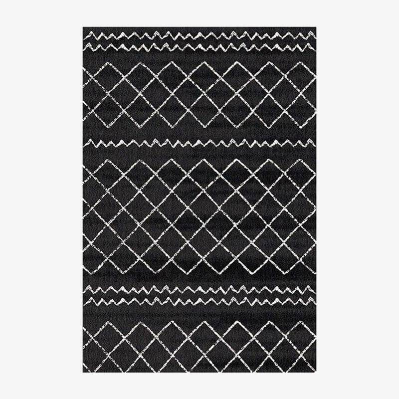 Tapis rectangle aux formes géométriques style Piquio C