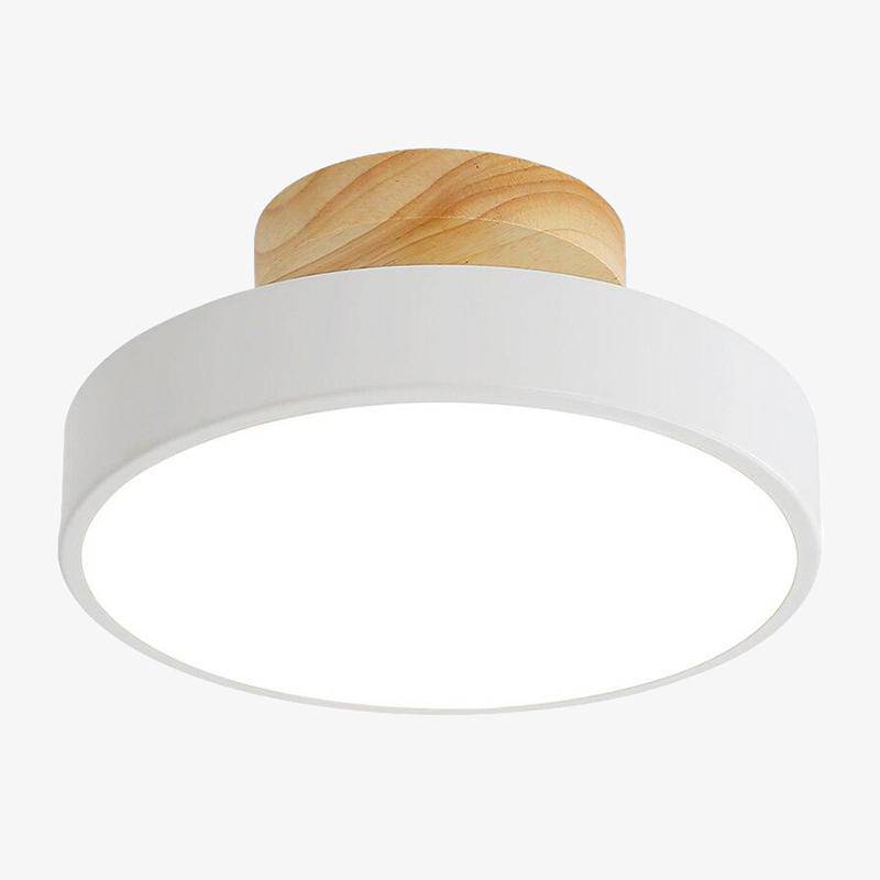 Plafonnier moderne LED rond aux bords épais Lighty