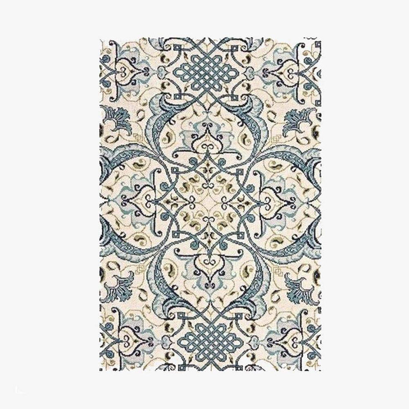 Tapis persan rectangle au style dirouz I