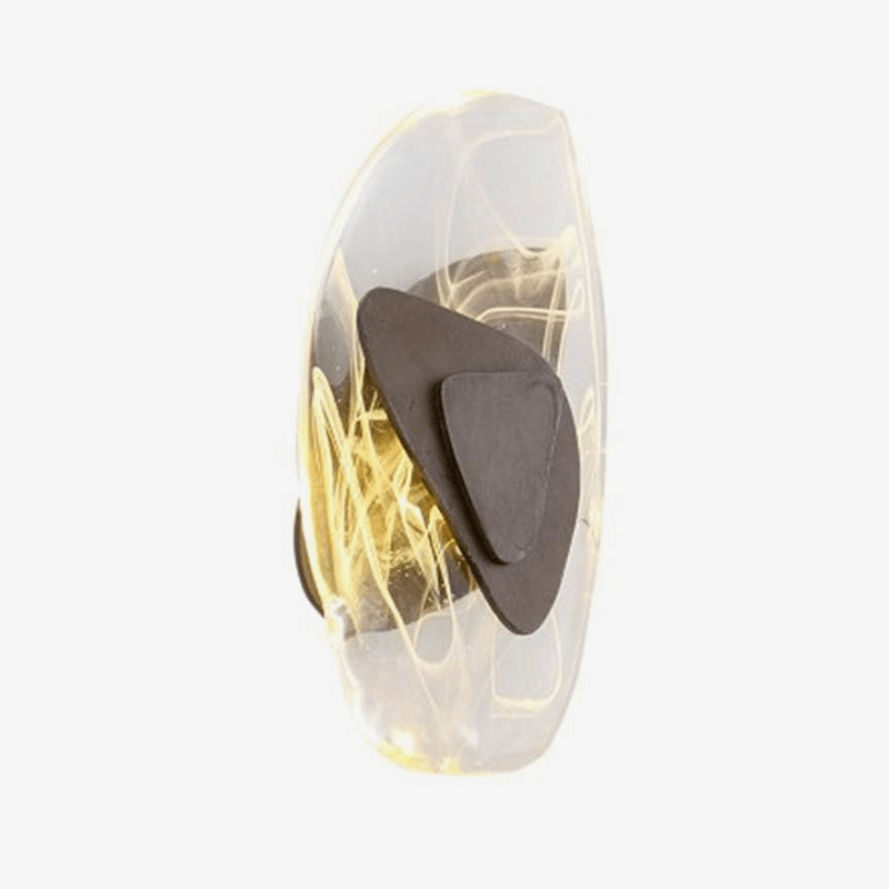 Applique murale design LED aux formes arrondies en verre Luxury