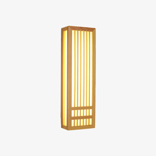 Applique murale moderne LED rectangulaire style japonais Pastor