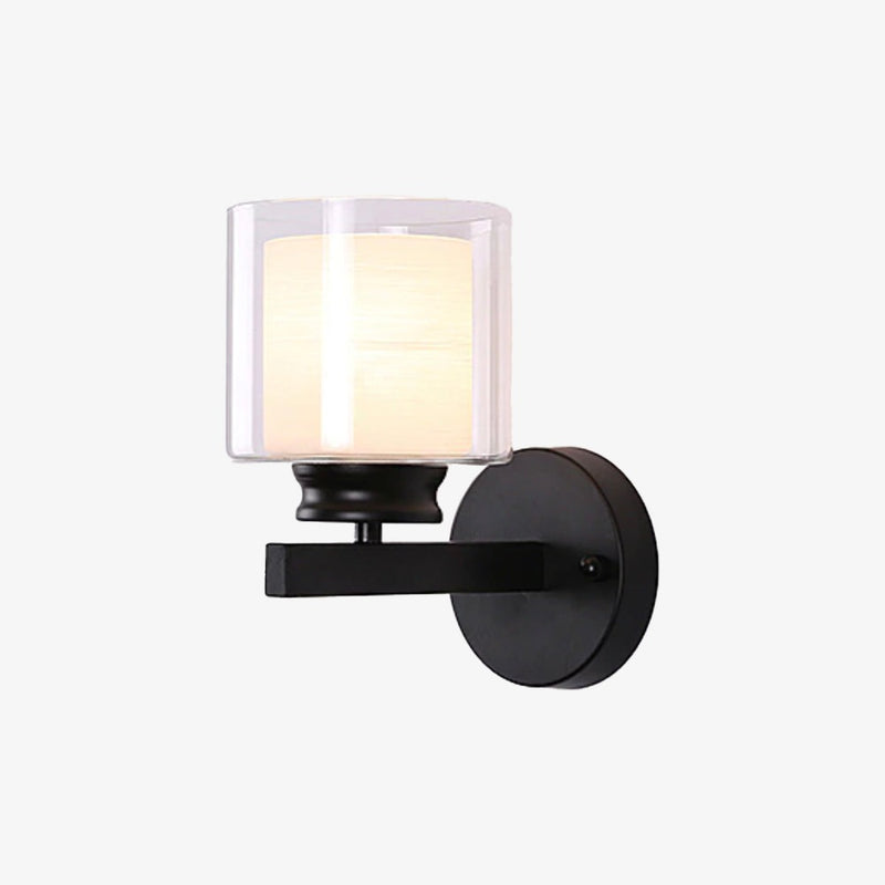 Applique murale moderne LED style faux bougeoir Alode