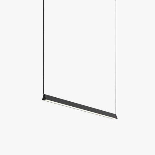 Suspension moderne LED allongée noire Loft