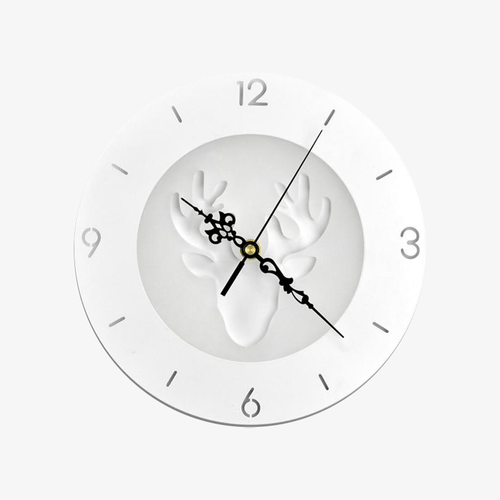 Horloge murale ronde style moderne aux motifs animaux 25cm