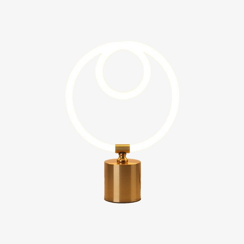 Lampe à poser moderne LED avec anneaux lumineux Severina