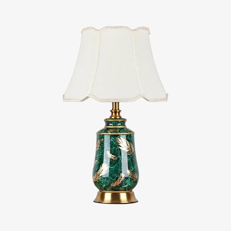 Lampe de chevet LED en céramique style japonais Dohia B