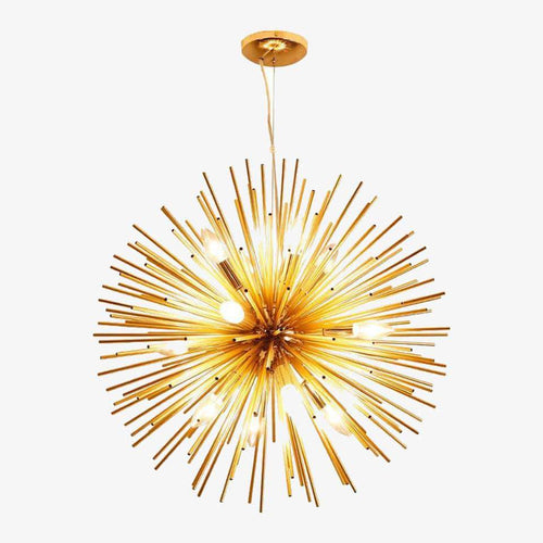 Lustre design moderne en aluminium doré Prosperity