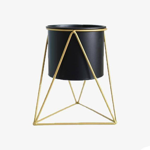 Piédestal sur pied haut en métal au style géométrique Rali