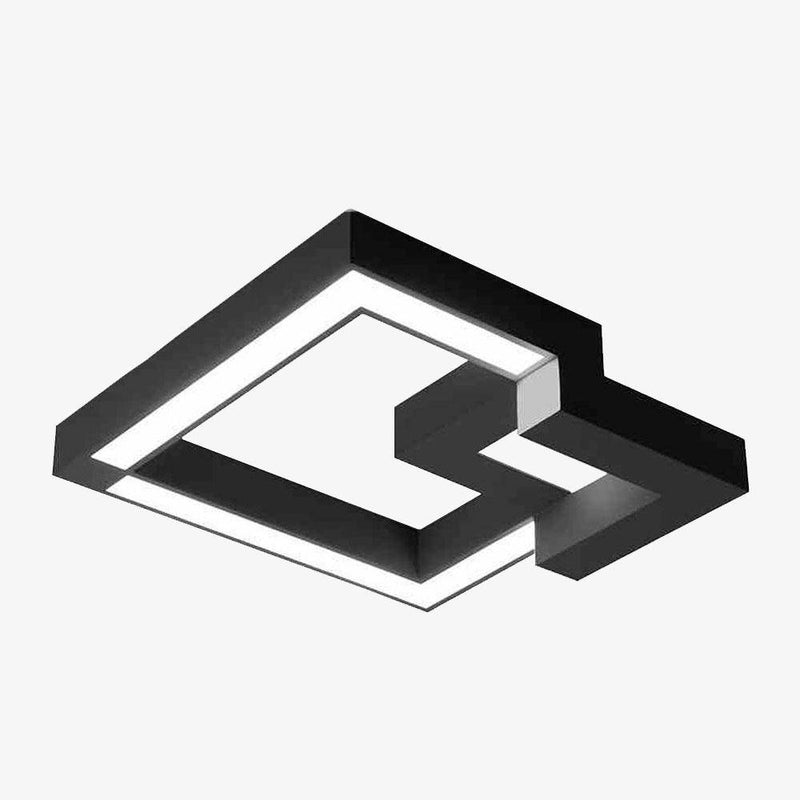 Plafonnier LED design 3D en métal
