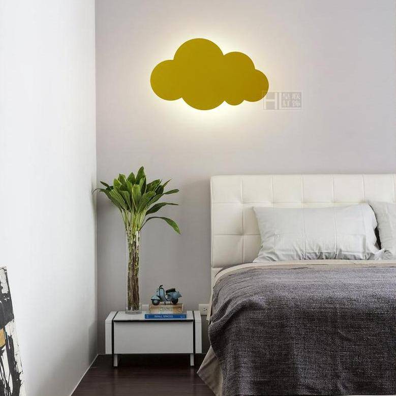 Applique murale enfant à LED nuage coloré