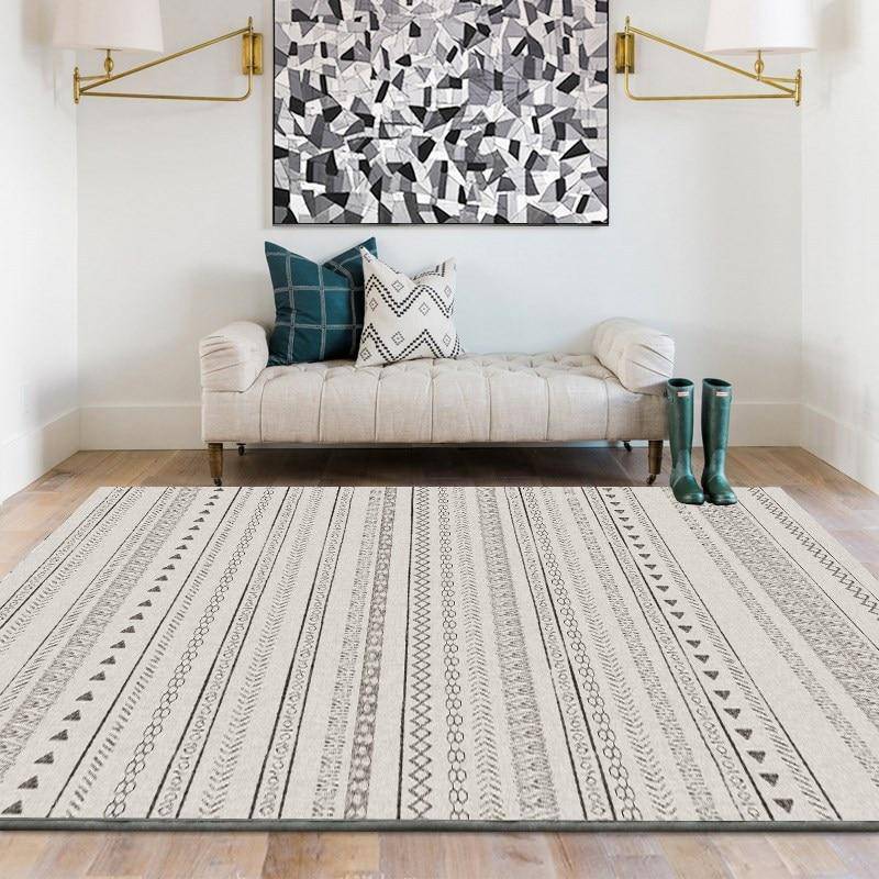Tapis rectangle aux formes géométriques Floor C