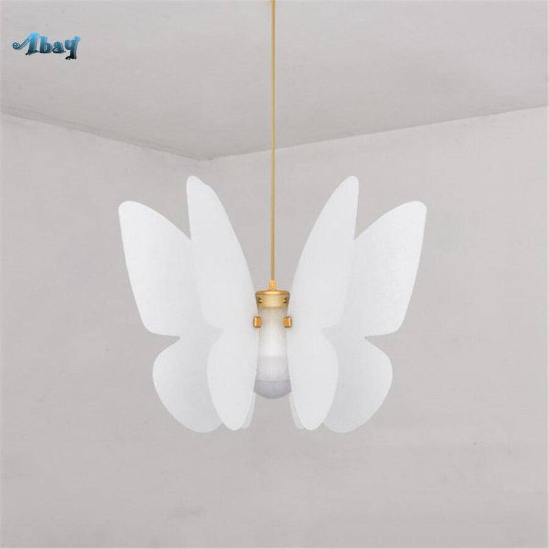 Suspension moderne LED blanche au style Butterfly