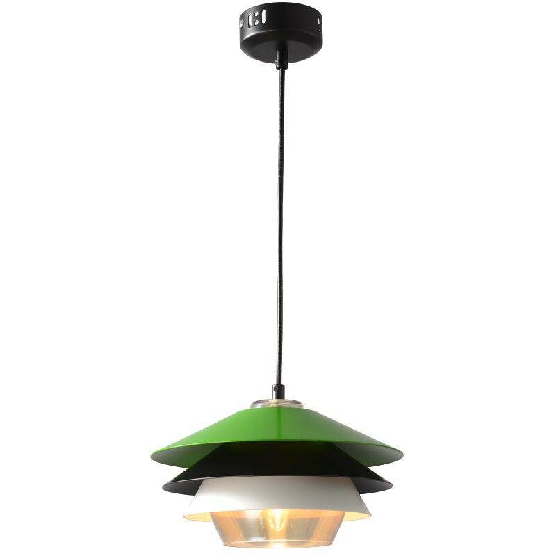 Suspension moderne LED avec abat-jour aluminium coloré Creative