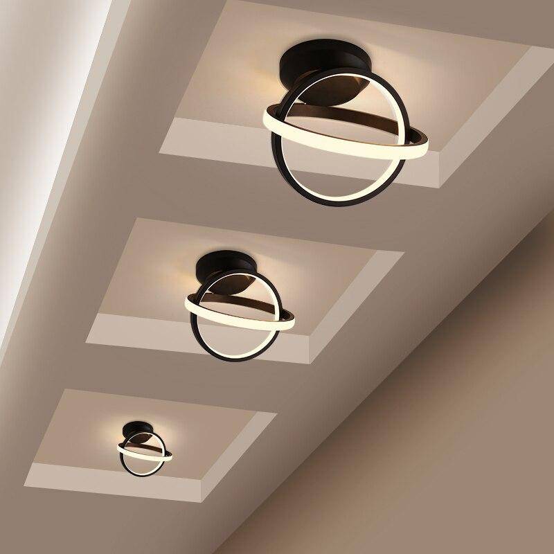 Plafonnier moderne LED avec disques lumineux en métal