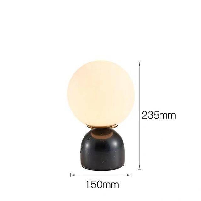 Lampe de bureau ou chevet à LED avec support façon marbre