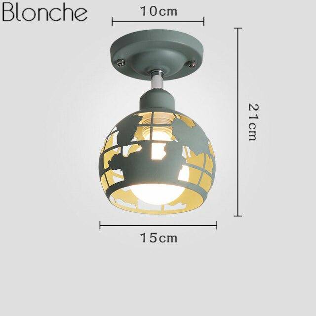 Suspension moderne à LED en métal coloré style Kids