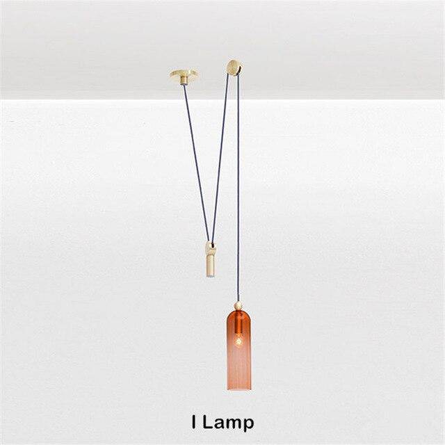 Suspension design à plusieurs lampes suspendues Pulley