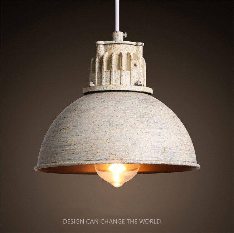 Suspension retro demi boule style industrielle