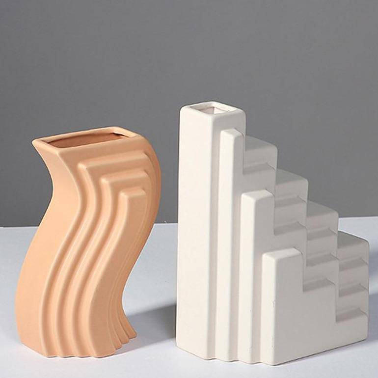 Vase moderne aux formes géométriques style Floride B