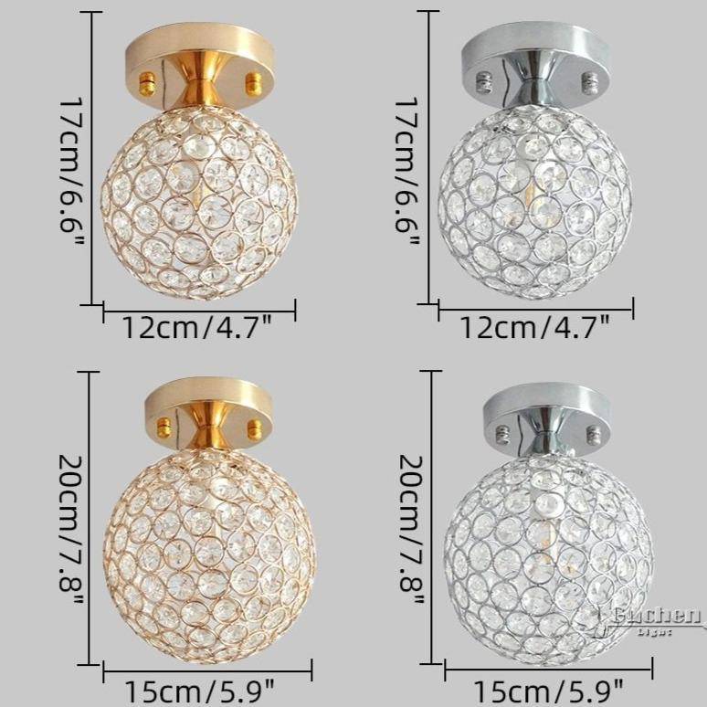 Plafonnier design LED en forme sphérique métal Palaos