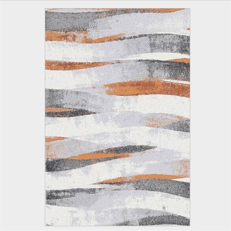 Tapis rectangle dessins gris Fashion