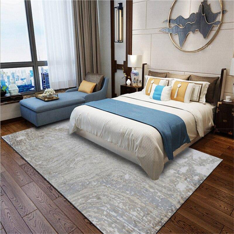Tapis contemporain rectangle gris Bubble