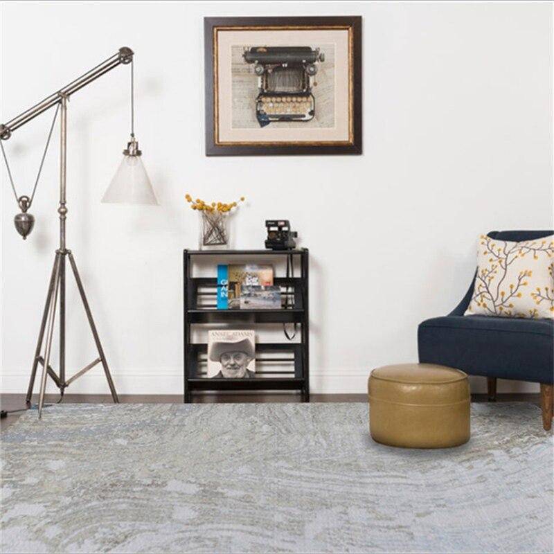 Tapis contemporain rectangle gris Bubble