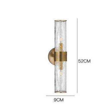 Applique murale moderne LED avec abat-jour cylindrique en verre