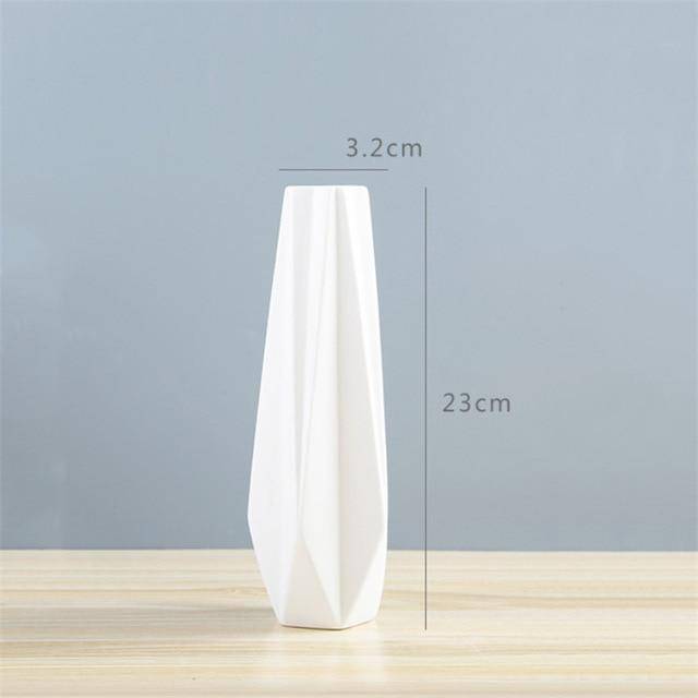 Vase géométrique en céramique style Wedding