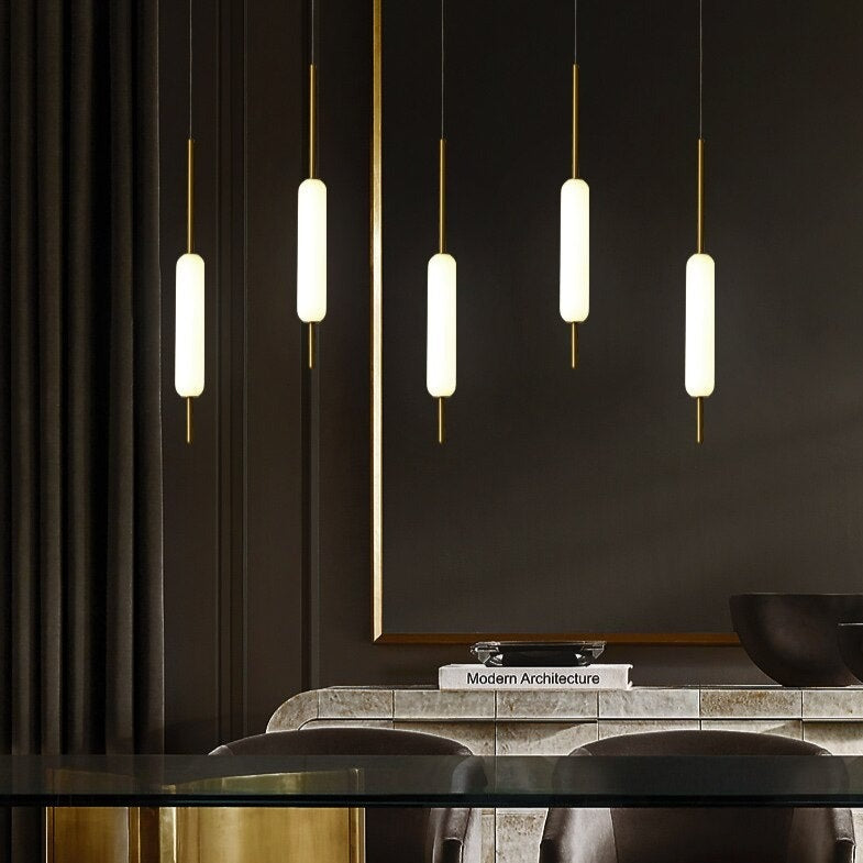 Lustre moderne avec plusieurs lumières suspendues Ritta