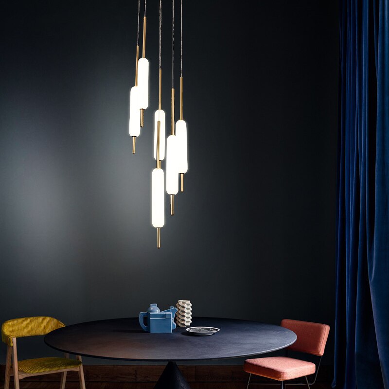 Lustre moderne avec plusieurs lumières suspendues Ritta