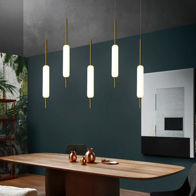 Lustre moderne avec plusieurs lumières suspendues Ritta