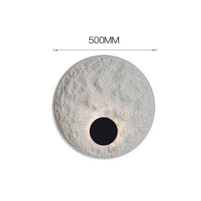Applique murale design LED disque blanc minimaliste