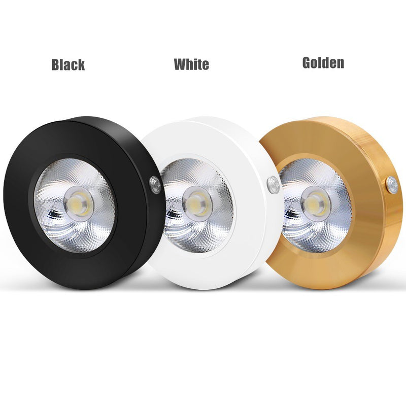 Spot moderne LED extra fin rond en aluminium Delma